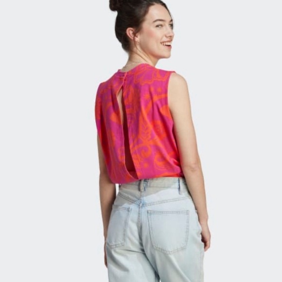 Adidas Farm Rio Bodysuit Sz M New adidas Sports Top NEW Leotard Farm Rio - Picture 6 of 11